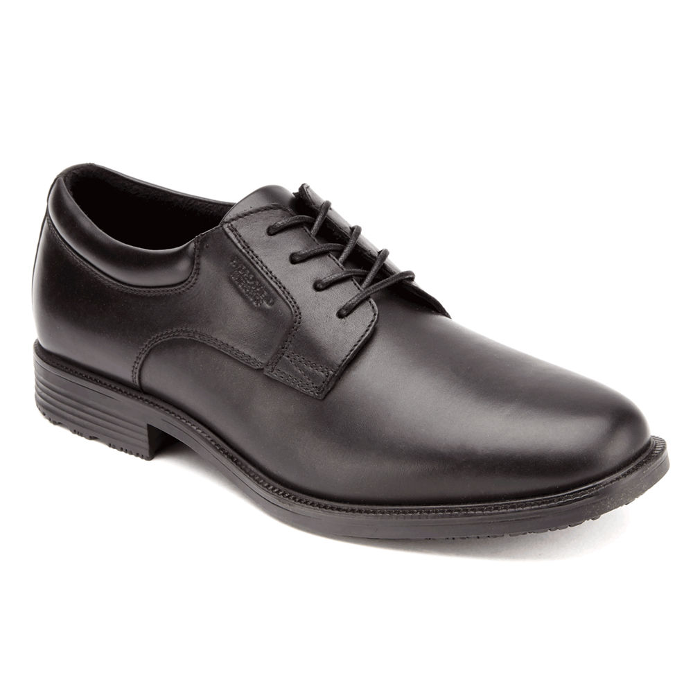 Rockport Singapore Mens Dress Shoes - Essential Details Waterproof Plain Toe Black - MH2631459